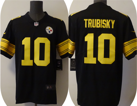 Men's Pittsburgh Steelers Mitchell Trubisky #10 Black Alternate Legend jersey