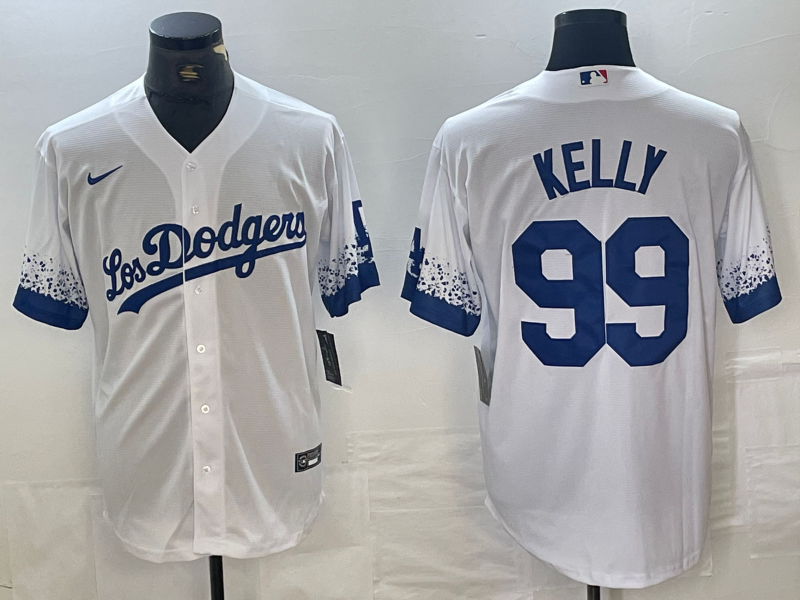 Men's Los Angeles Dodgers Joe Kelly #99 White Player jersey