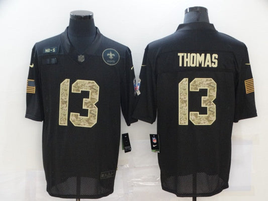 Men's New Orleans Saints #13 Michael Thomas Black Game Player jersey