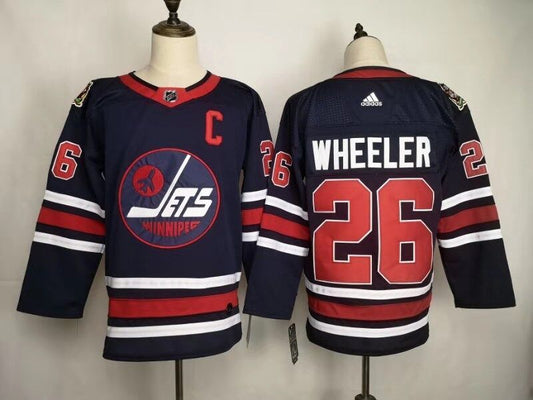 Men's Winnipeg Jets Blake Wheeler #26 Navy Home Breakaway Player jersey