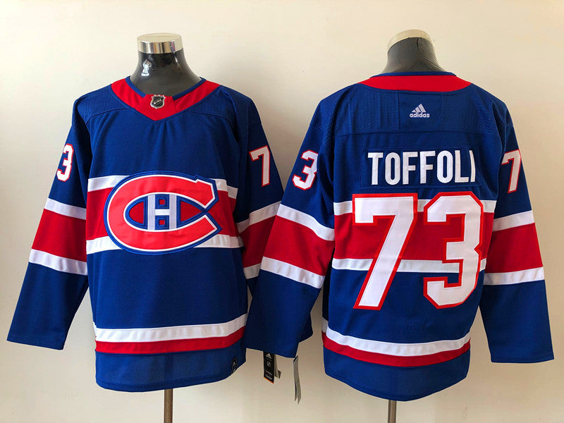 Men's Montreal Canadiens Tyler Toffoli #73 Blue Player Game jersey
