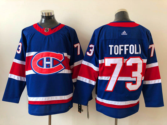 Men's Montreal Canadiens Tyler Toffoli #73 Blue Player Game jersey