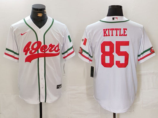 Men's San Francisco 49ers George Kittle #85 White Player jersey