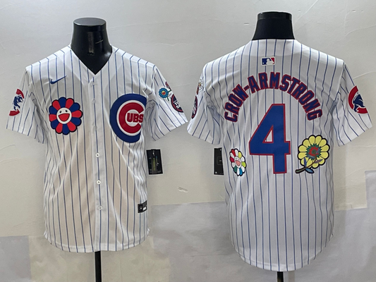 Men's Chicago Cubs Pete Crow-Armstrong #4 White Player Jersey