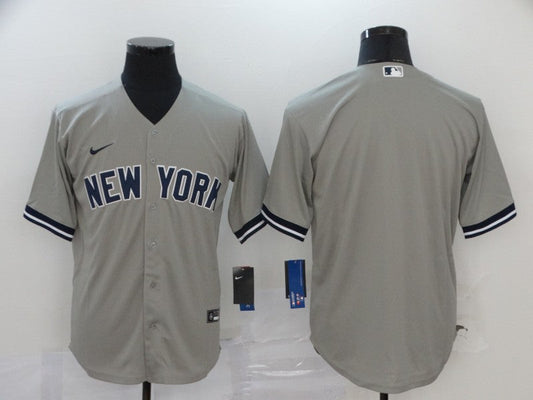 Men's New York Yankees Gray Replica Blank jersey