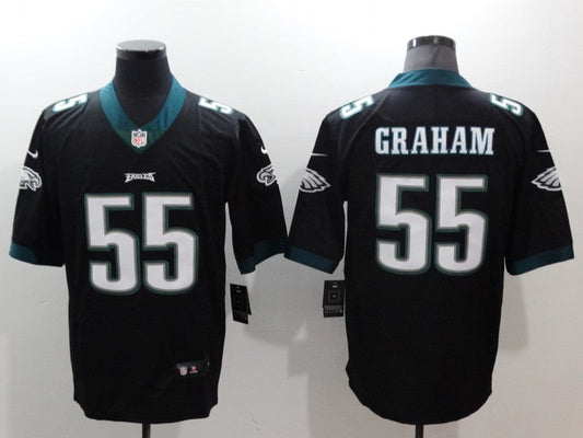 Men's Philadelphia Eagles Brandon Graham #55 Black Game jersey