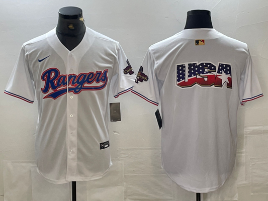 Men's Texas Rangers White 2024 Gold Collection Limited jersey