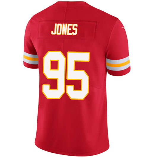 KC.Chiefs #95 Chris Jones Player Red Vapor F.U.S.E. Limited Stitched Football Jerseys
