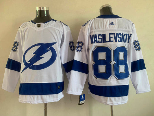 Men's Tampa Bay Lightning Andrei Vasilevskiy #88 White Player Game jersey