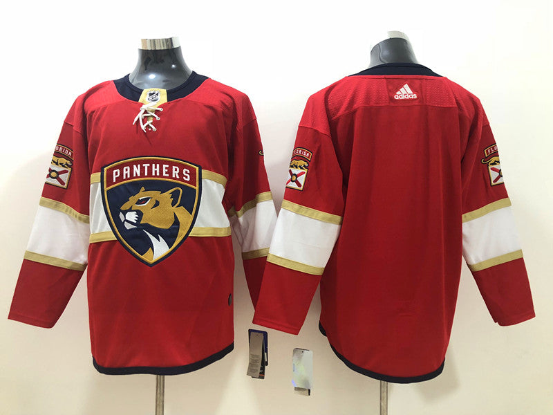 Men's Florida Panthers Red Breakaway Home Blank jersey