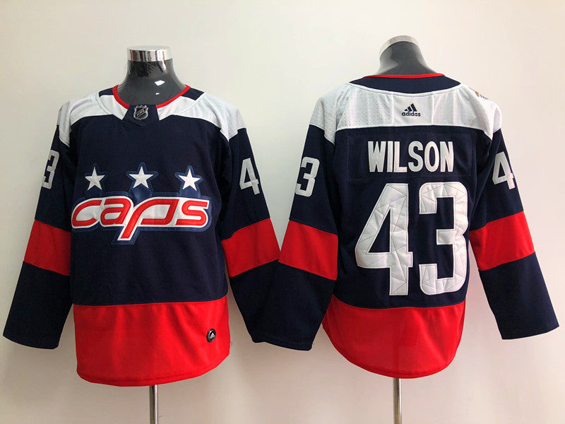 Men's Washington Capitals Tom Wilson #43 Navy Home Breakaway Player jersey