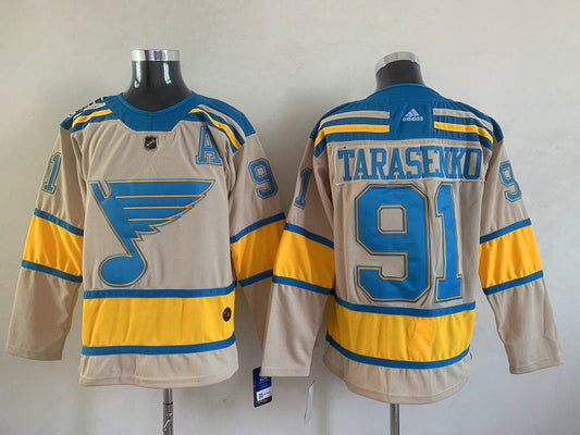 Men's St. Louis Blues Vladmir Tarasenko #91 Cream Breakaway Player jersey