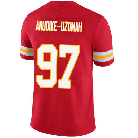 KC.Chiefs #97 Felix Anudike-Uzomah Red Stitched Player Vapor Game Football Jerseys