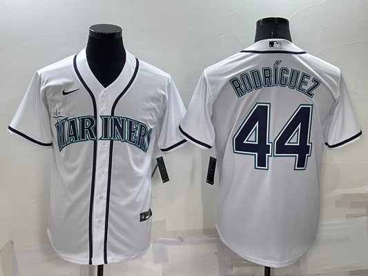 Men's Seattle Mariners Julio Rodriguez #44 White Replica Baseball jersey
