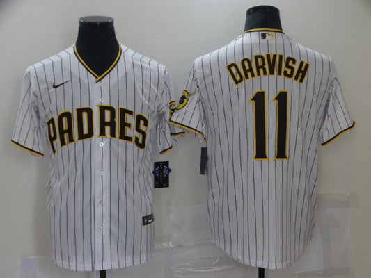 Men's San Diego Padres Yu Darvish #11 White Stitched jersey