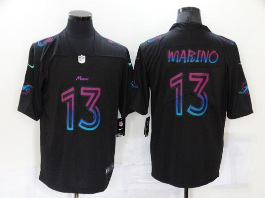 Men's Miami Dolphins Dan Marino #13 Black City Edition Game jersey