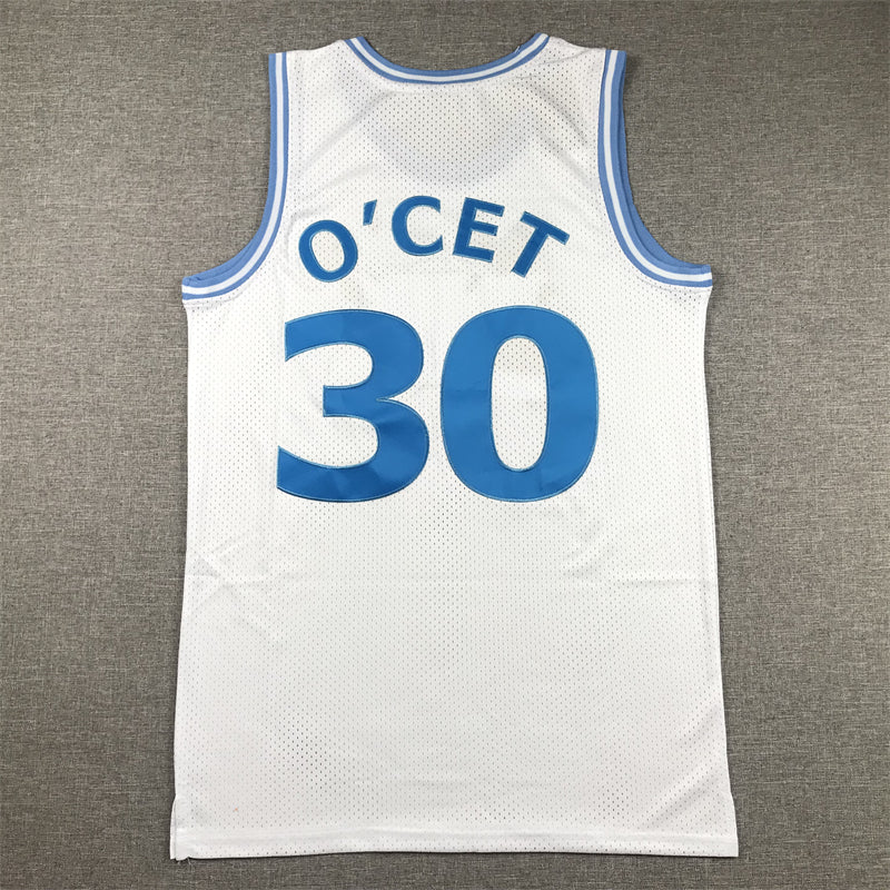 Men's Perc O'Cet #30 Movie White Basketball Jersey