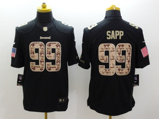 Men's Tampa Bay Buccaneers Warren Sapp #99 Black Game Player jersey
