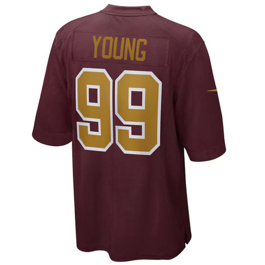 W.Commanders #99 Chase Young Burgundy Stitched Player Game Football Jerseys