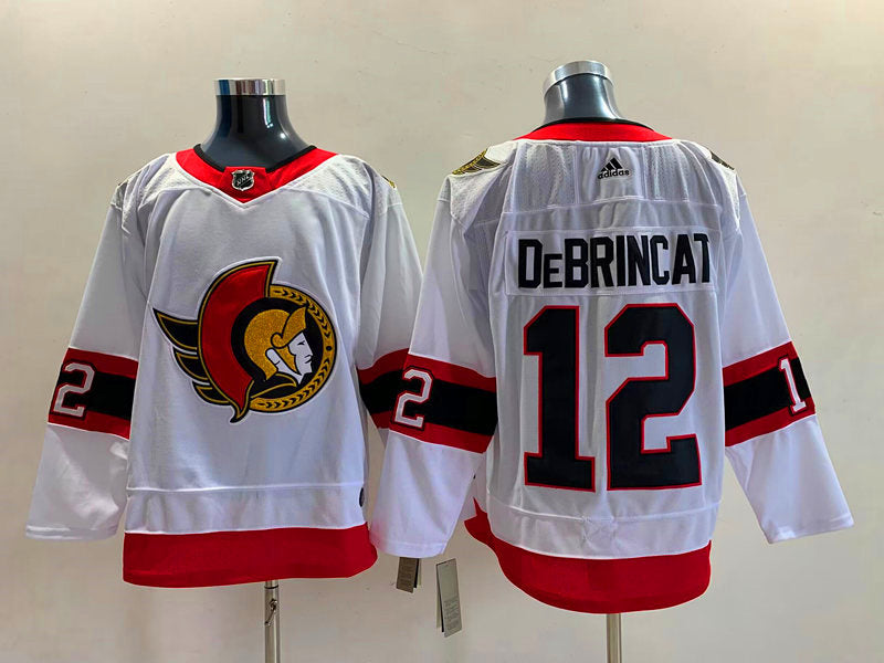 Men's Ottawa Senators Alex DeBrincat #12 White Player Game jersey