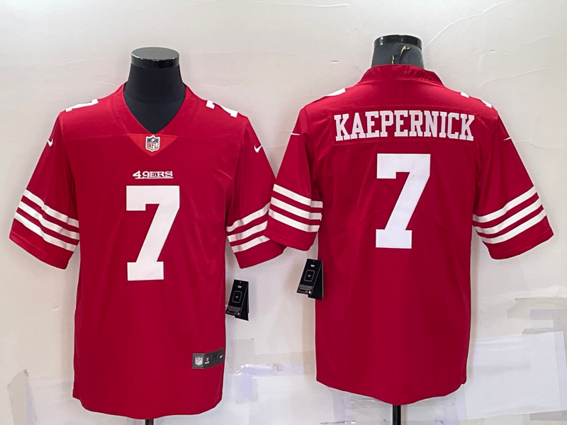 Men's San Francisco 49ers Colin Kaepernick #7 Red Player jersey