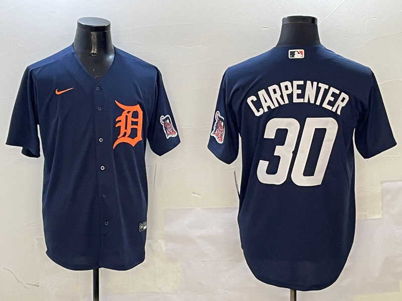 Men's Detroit Tigers Kerry Carpenter #30 Navy Limited Player jersey