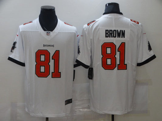 Men's Tampa Bay Buccaneers Antonio Brown #81 White Game jersey