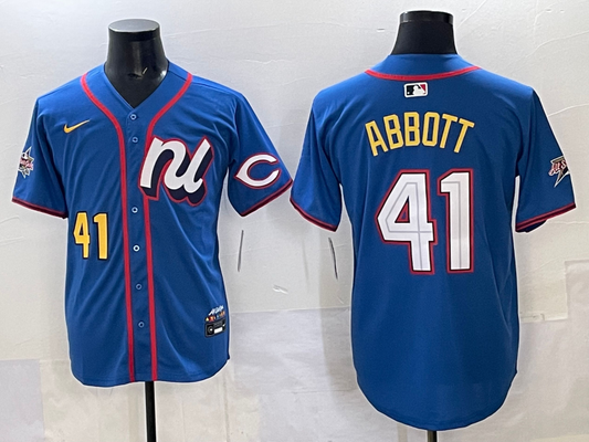 Men's National League Elly De La Cruz #44 Blue 2025 All-Star Edition Limited Player Jersey