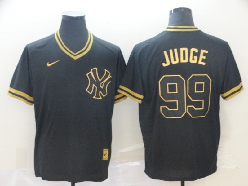 Men's New York Yankees Aaron Judge #99 Black Authentic Game jersey