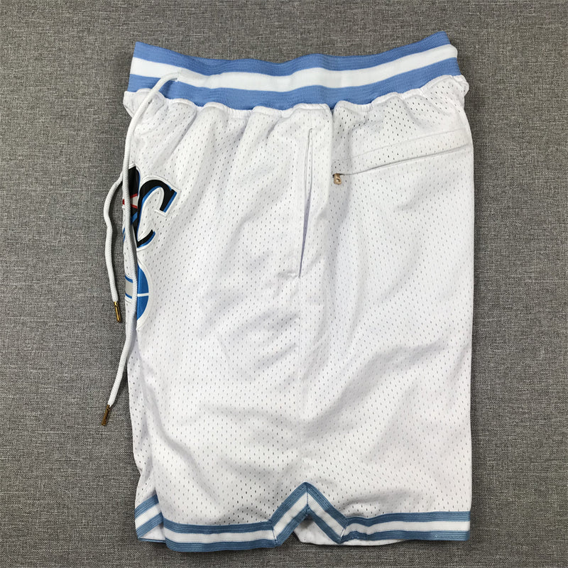 Men's Perc O'Cet #30 Movie White Basketball Shorts