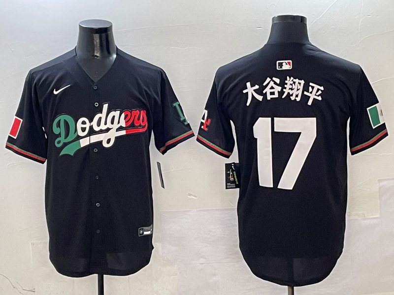 Men's Los Angeles Dodgers Shohei Ohtani Black Game jersey
