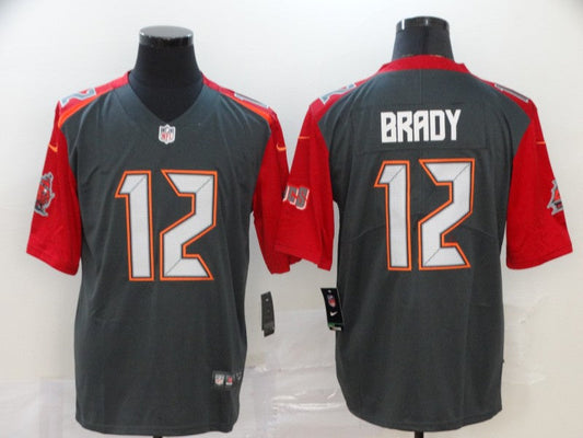 Men's Tampa Bay Buccaneers Tom Brady #12 Gray Game Player jersey