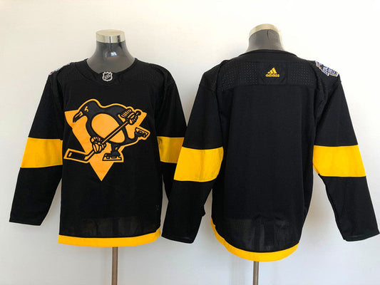Men's Pittsburgh Penguins Black Blank Player jersey