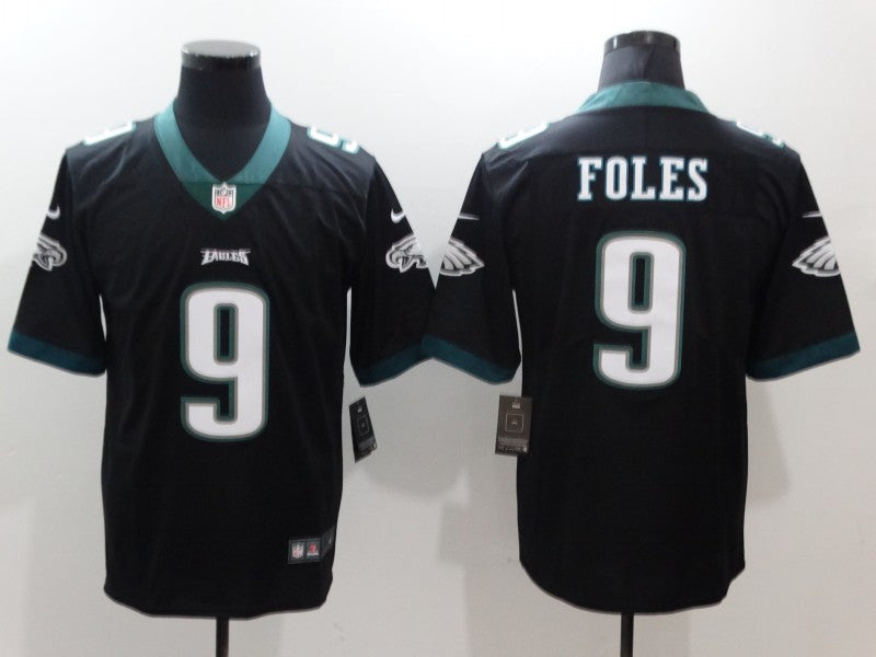 Men's Philadelphia Eagles Nick Foles #9 Black Game jersey