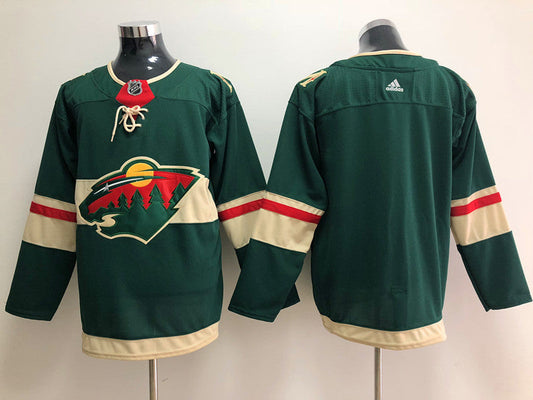Men's Minnesota Wild Green Breakaway Home Blank jersey
