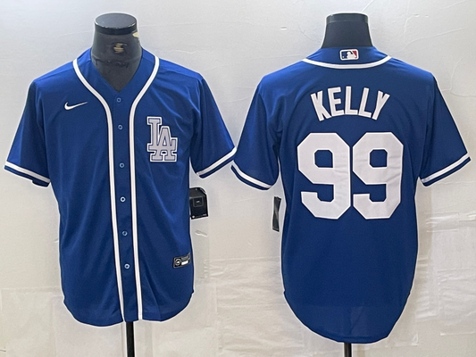 Men's Los Angeles Dodgers Joe Kelly #99 Blue Limited Player jersey