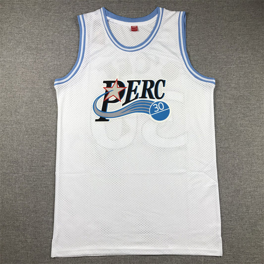 Men's Perc O'Cet #30 Movie White Basketball Jersey