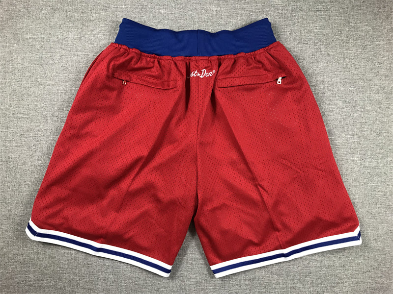 Men's New England Patriots Red Pocket Shorts1