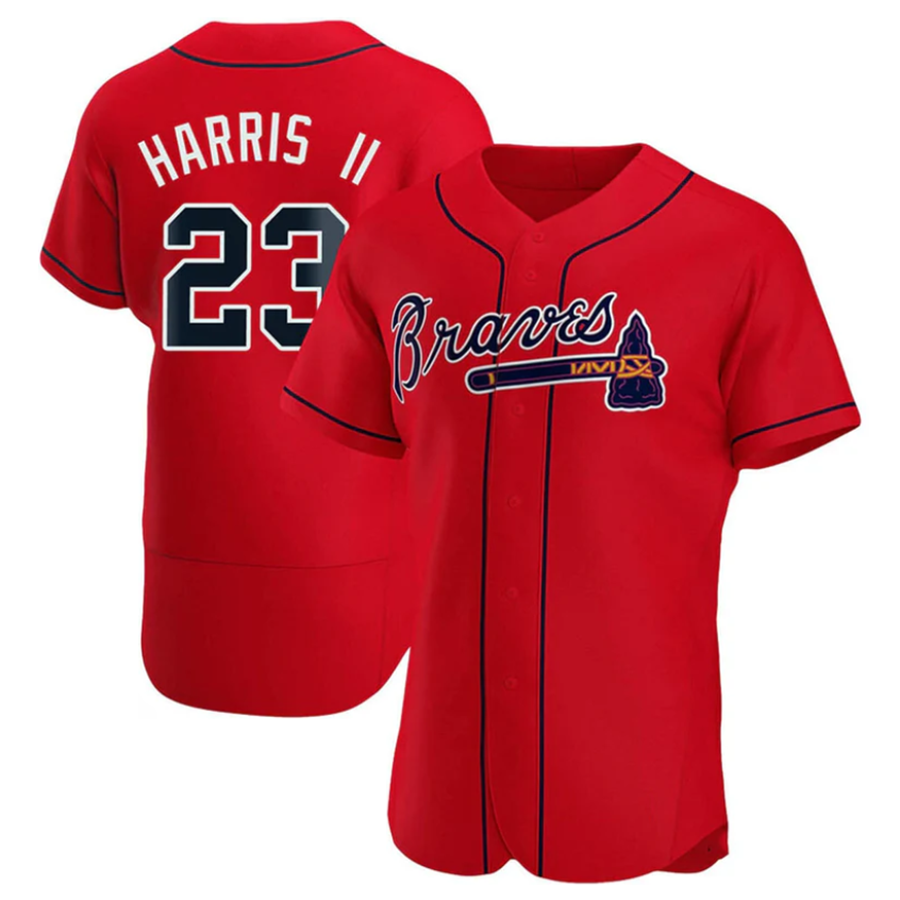 A.Braves #23 Michael Harris II Player Red Home Limited Elite Baseball Jerseys