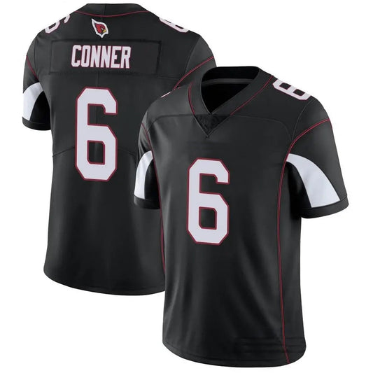 A.Cardinals #6 James Conner Player Black Vapor Untouchable Elite Football Jerseys