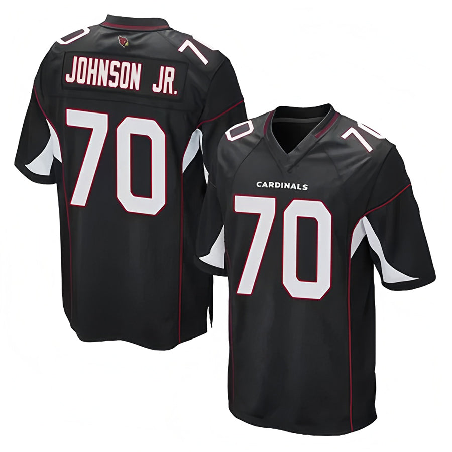 A.Cardinals #70 Paris Johnson Jr. Player Black Alternate Game Football Jerseys