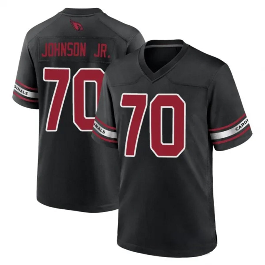 A.Cardinals #70 Paris Johnson Jr. Player Black Game Football Jerseys