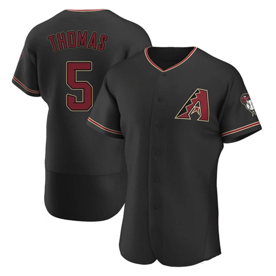 A.Diamondbacks #5 Alek Thomas Player Black Limited Elite Baseball Jerseys
