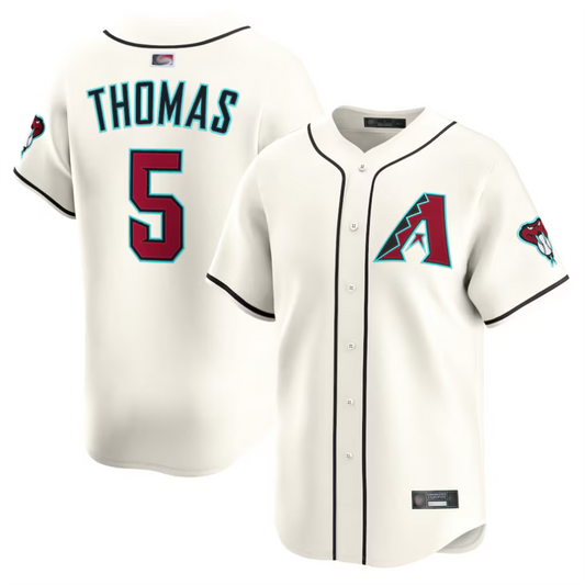 A.Diamondbacks #5 Alek Thomas Player Cream Limited Baseball Jerseys