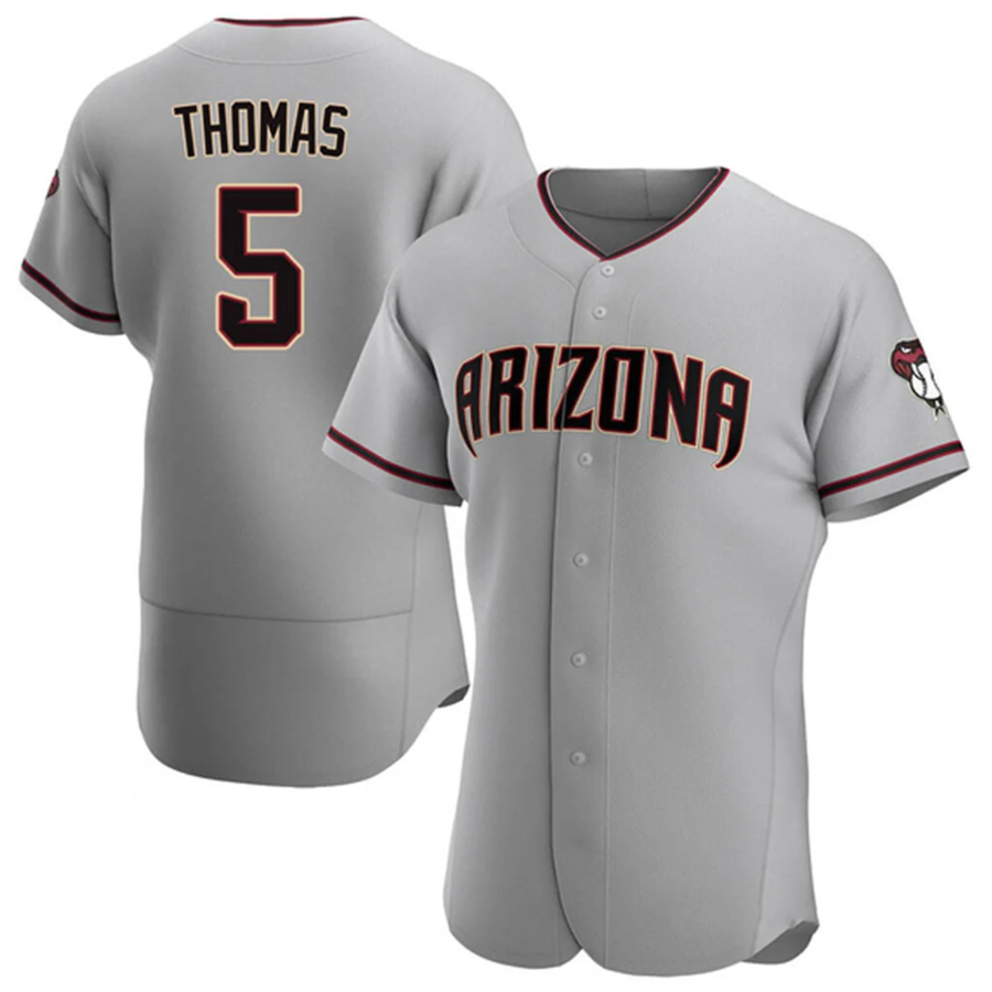 A.Diamondbacks #5 Alek Thomas Player Gray Limited Elite Baseball Jerseys