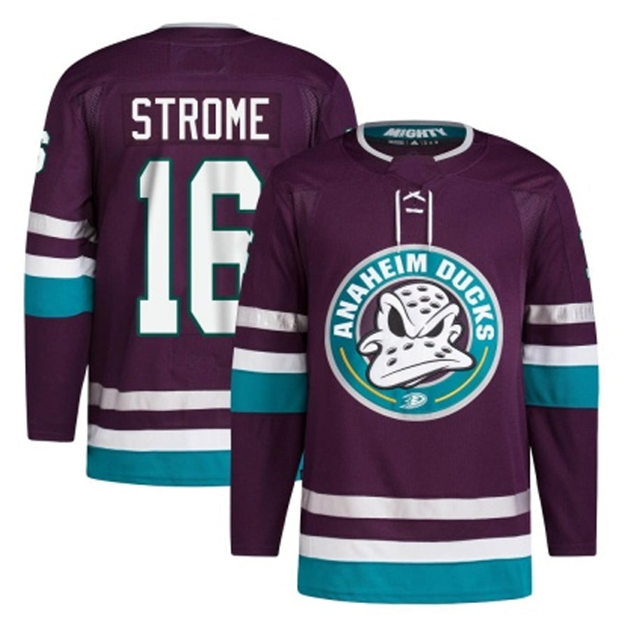 A.Ducks #16 Ryan Strome Player Fanatics Replica Breakaway Maroon Hockey Jerseys
