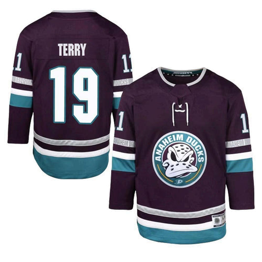 A.Ducks #19 Troy Terry Player Fanatics Replica Breakaway Maroon Hockey Jerseys