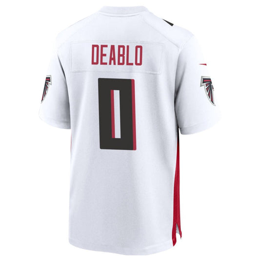 A.Falcons #0 Divine Deablo Player White Home Game Football Jerseys