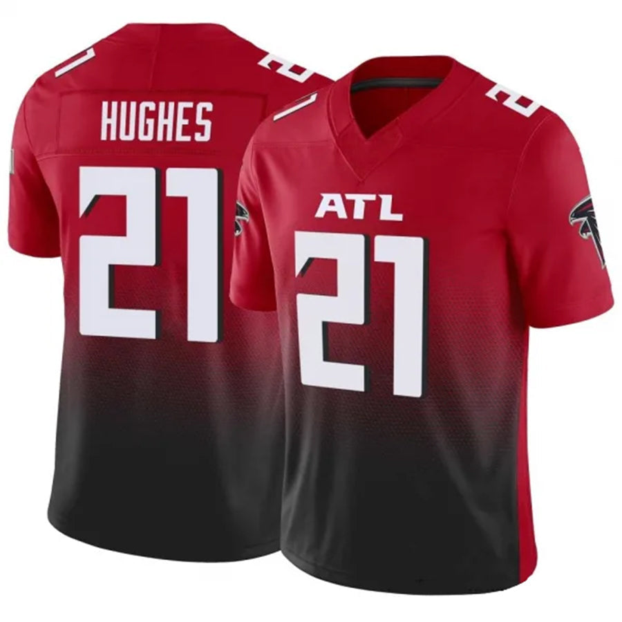 A.Falcons #21 Mike Hughes Player Red Vapor F.U.S.E. Limited Football Jerseys