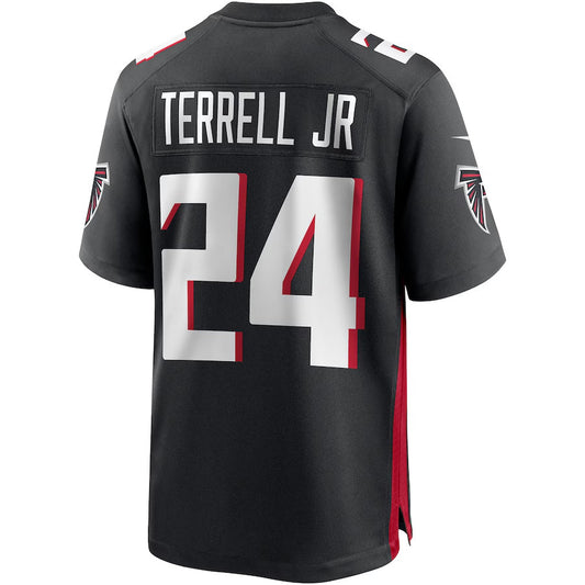 A.Falcons #24 A.J. Terrell Jr. Player Black Home Game Football Jerseys
